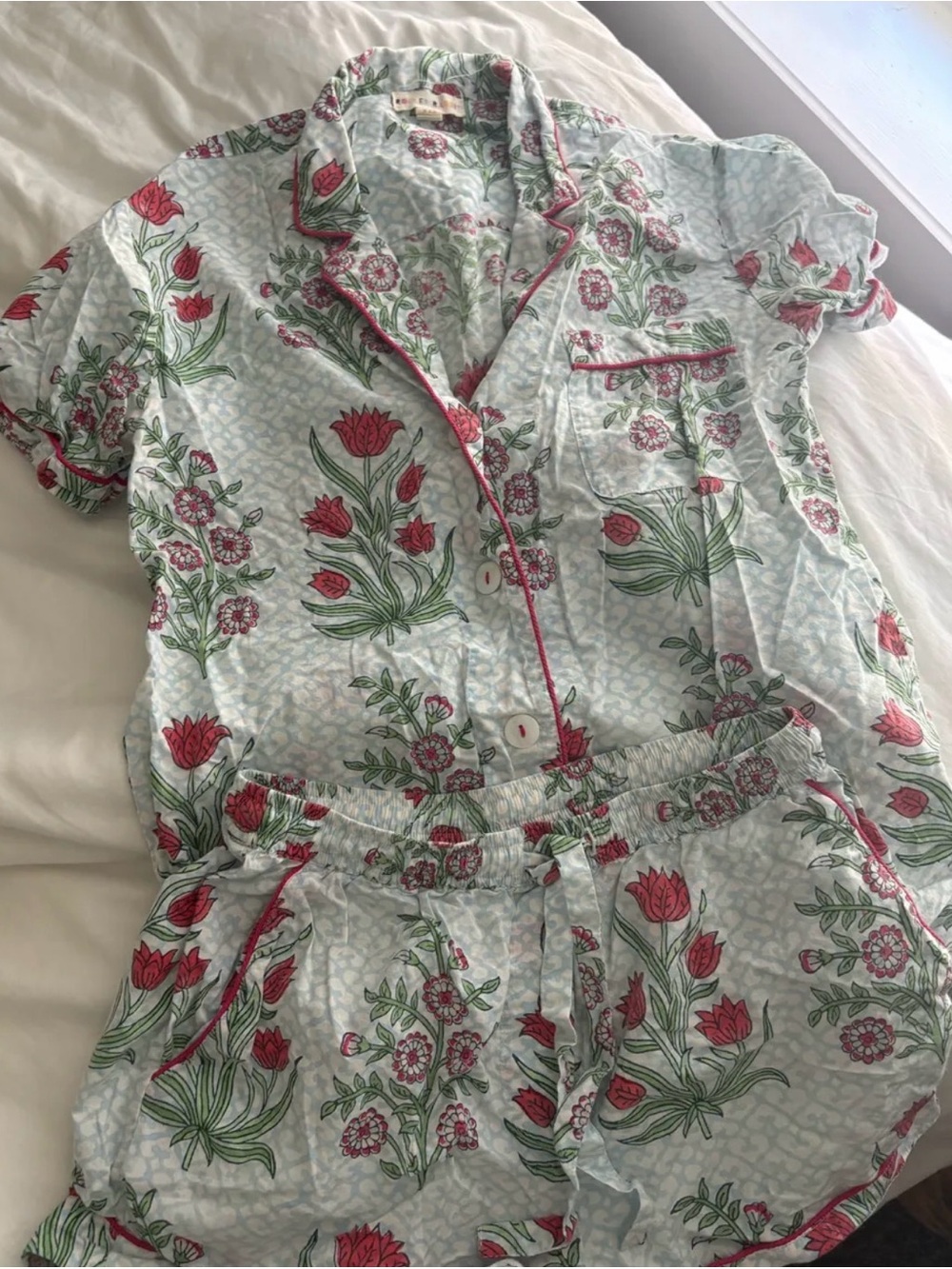 Roller Rabbit Floral Pajama Set
